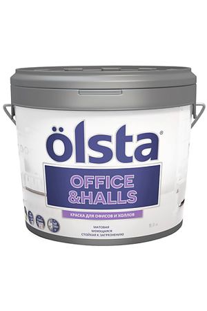 Краска Olsta Office&Hall База А 9 л