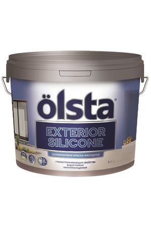 Краска Olsta Exterior Silicone фасадная База А 9 л