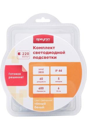 Комплект светодиодной подсветки Apeyron 10-58 SMD2835 60д/м 5 м