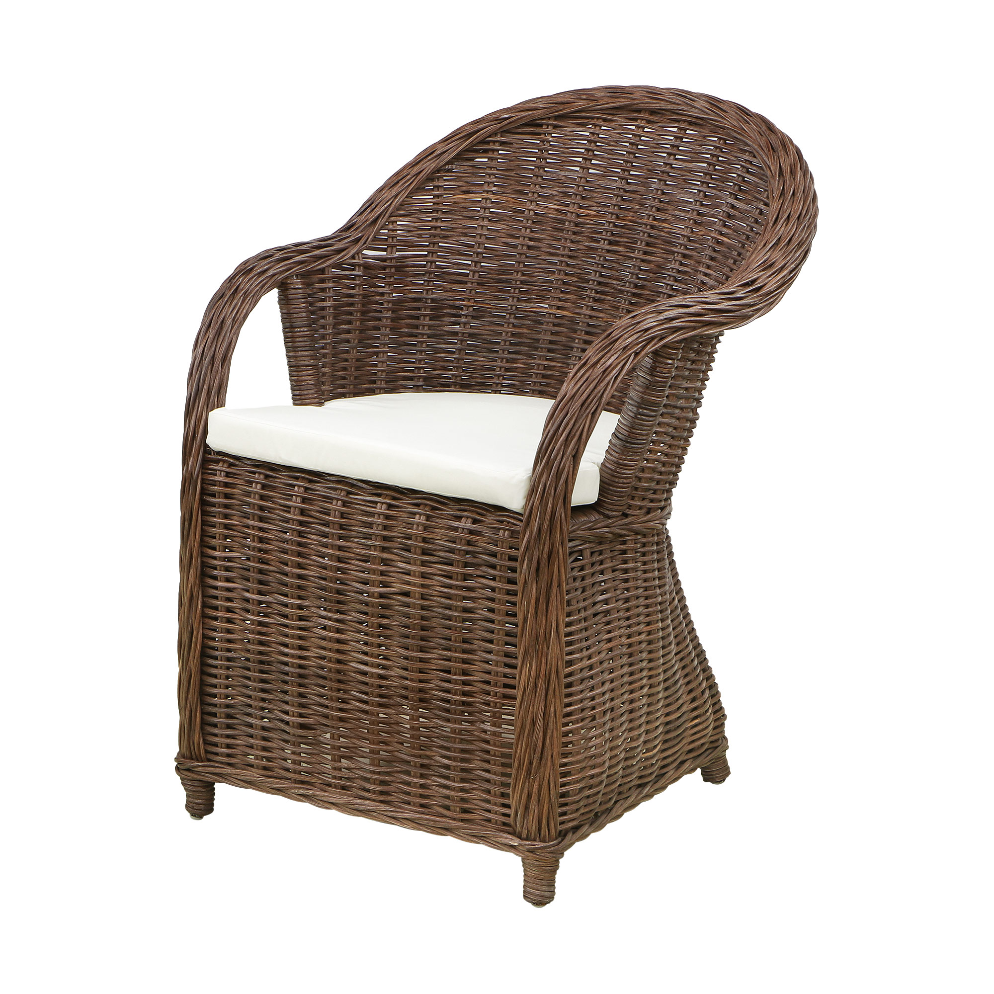 Где купить Кресло Rattan grand riyad с подушкой medium brown Rattan grand 