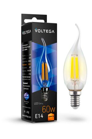 Лампочка Voltega Candle wind Е14 6W 2800К