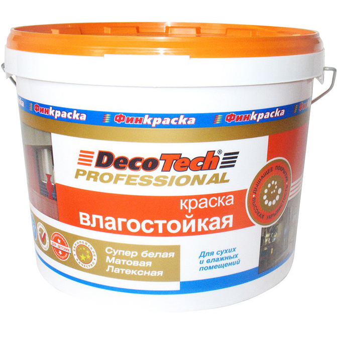 Где купить Краска Decotech Professional Влагостойкая база WA 3 л Decotech 