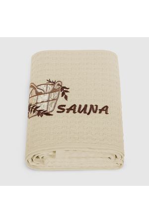 Полотенце вафельное Asil sauna brown 100x150