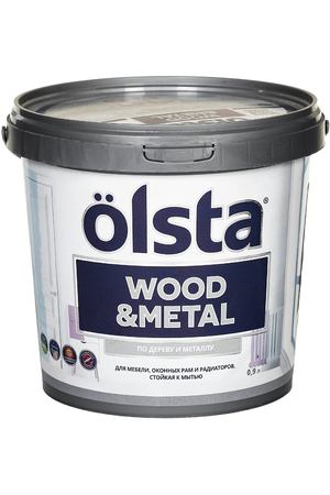 Краска Olsta Wood&Metal База А 0,9 л