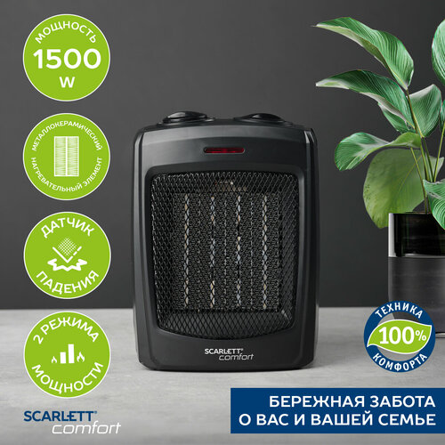 Где купить Тепловентилятор Scarlett SC-FH1.511MC, 1500 Вт, черный Scarlett 