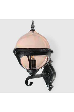 Светильник настенный Amber Lamp 8262B садовый, черное серебро