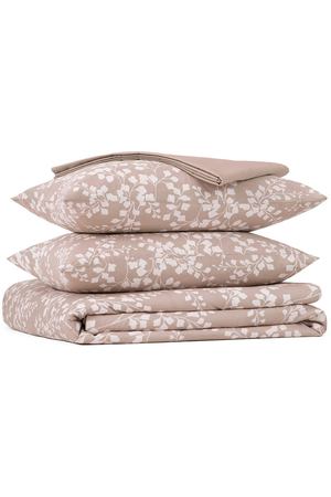 Комплект постельного белья Basic Twill, цвет Цветочный Мокка