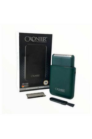 Электробритва шейвер PROFESSIONAL CRONIER CR-828, темно-зеленый