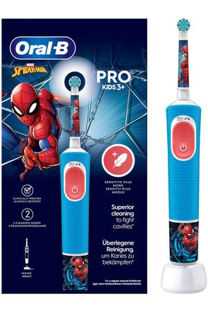 Электрическая зубная щетка Oral-B Vitality Pro Kids SpiderMan (3+)