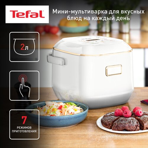 Где купить Мультиварка Tefal RK601132 RU, белый Tefal 