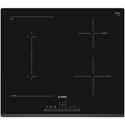 Где купить Индукционная варочная панель BOSCH PVS631FB5E, цвет панели черный.., цвет рамки черный Bosch 