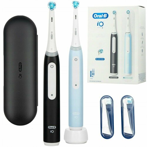 Где купить Набор электрических зубных щеток ORAL-B IO3 DUO, черный/синий Oral-B 