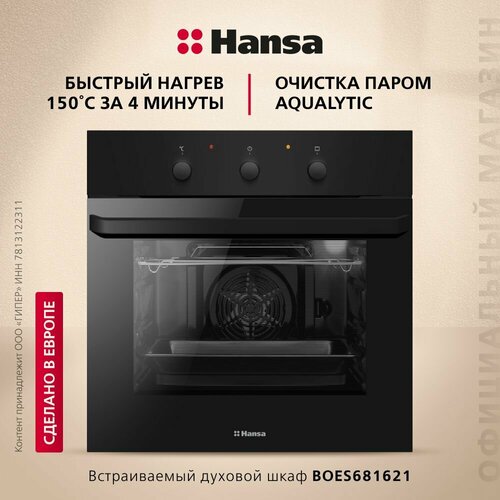 Где купить Электрический духовой шкаф Hansa BOES681621, черный Hansa 