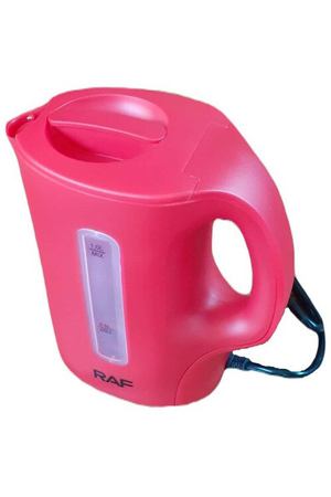 Чайник электрический Electric Kettle R.7901B / 1л - Мини/ 900Вт/ Индикаторная лампа/ Автоматическое отключение/ Индикатор уровня воды/ Красный