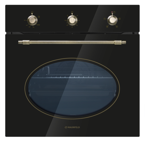 Где купить Газовый духовой шкаф MAUNFELD EOGC604RBG.MT, черный Maunfeld 