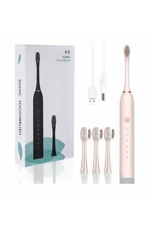 Электрическая зубная щетка SONIC TOOTHBRUSH X-3 (розовая)