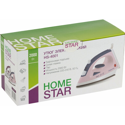 Где купить Утюг HOMESTAR HS-4001, белый Homestar 