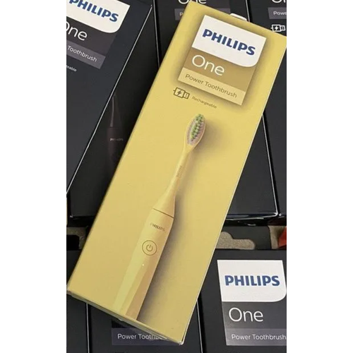 Где купить Электрическая зубная щетка Philips One Sonicare, цвет желтый Philips 