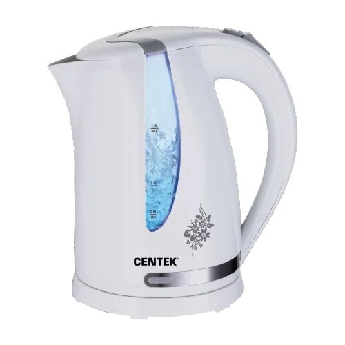 Где купить Чайник CENTEK CT-0040, белый с рисунком Centek 