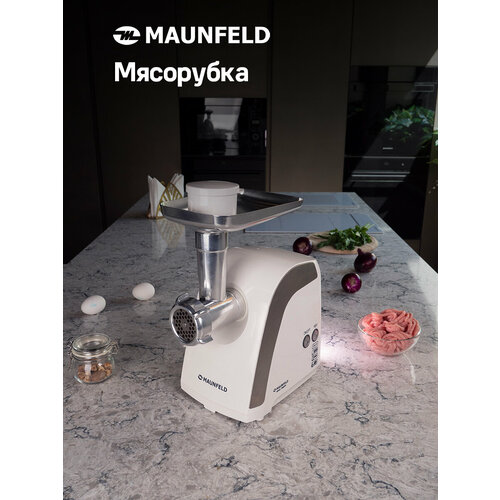 Где купить Мясорубка MAUNFELD MMG.2000W, белый Maunfeld 