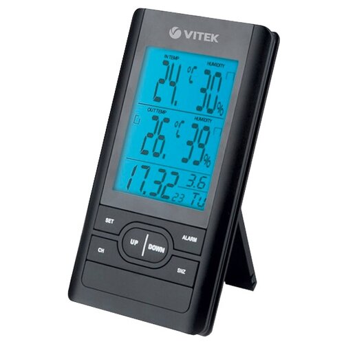 Где купить Метеостанция VITEK VT-3532RU, черный Vitek 