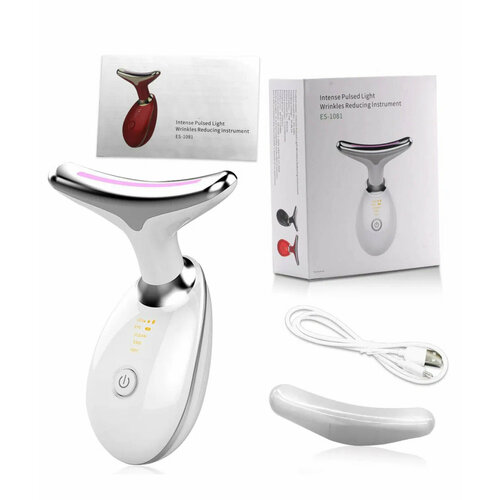 Где купить Микротоковый лифтинг-массажер для лица и шеи Intense Pulsed Light Wrinkles Reducing Instrument ES-1081 Без бренда 