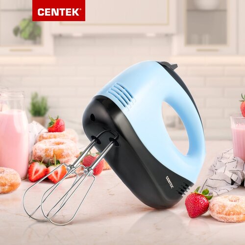 Где купить Миксер CENTEK CT-1127 Blue - 250Вт, кол-во скоростей 5 Centek 