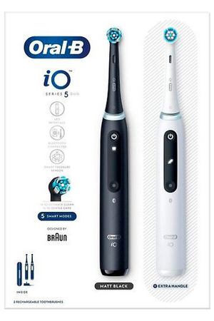 Электрическая зубная щетка Oral-B iO Series 5 Duo, белый/черный