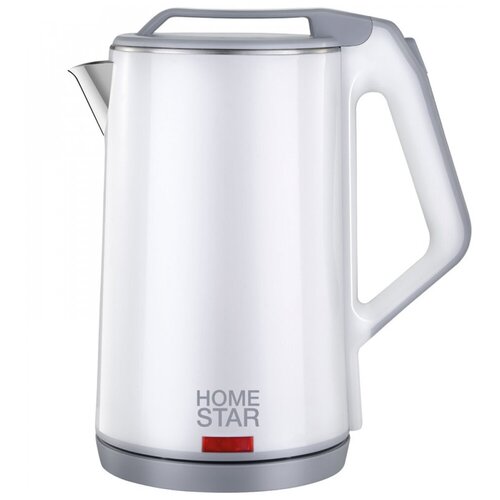 Где купить Чайник Homestar HS-1036 (1,8 л) белый, двойной корпус Homestar 