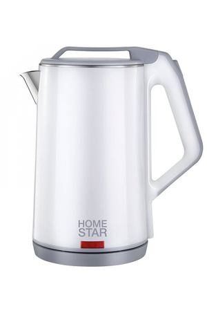 Чайник Homestar HS-1036 (1,8 л) белый, двойной корпус