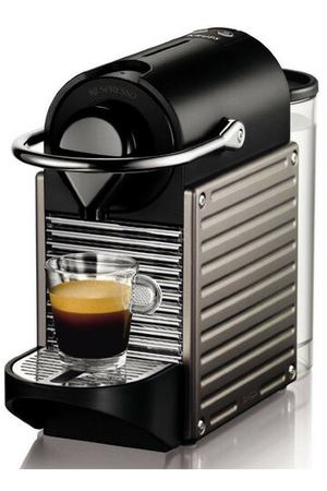 Кофемашина капсульная De'Longhi Nespresso Pixie EN 125 EU, титан