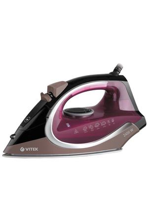 Утюг VITEK VT-8309 BK, фиолетовый/черный/бежевый