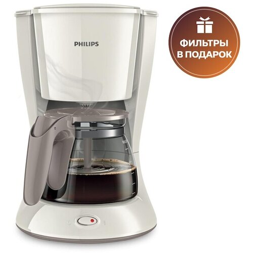 Где купить Кофеварка  капельная Philips HD7461 Daily Collection, белый Philips 