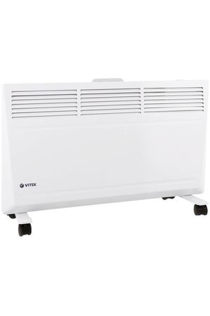 Конвектор VITEK VT-2174 W, 1.5 кВт, 25 м², колеса в комплекте, белый