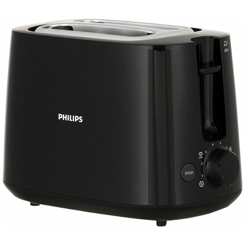 Где купить Тостер PHILIPS HD2581/ 90, 830 Вт, 2 тоста, 8 режимов, подогрев, разморозка, пластик, черный Philips 