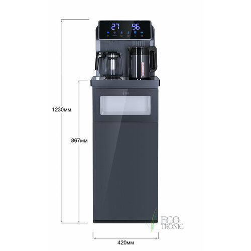 Где купить Кулер с чайным столиком Тиабар Ecotronic TB30-LNR UV dark grey Ecotronic 