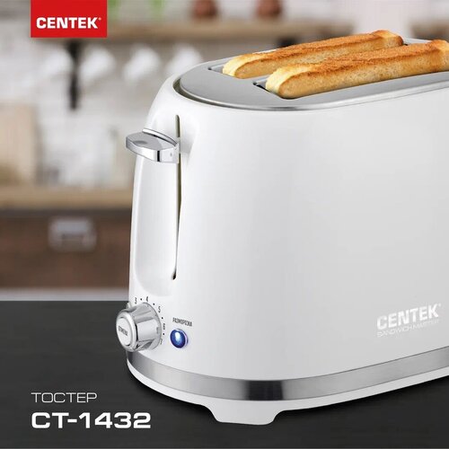 Где купить Тостер CENTEK СТ-1432, белый Centek 