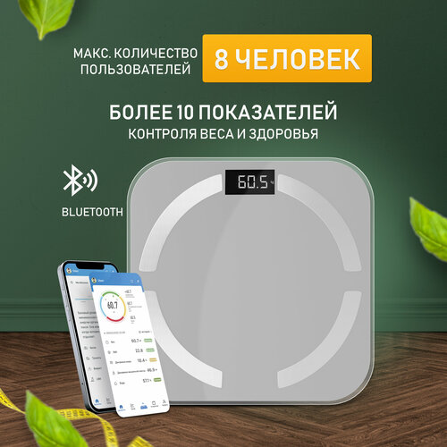 Где купить Умные весы CENTEK CT-2425 Gray: электронные 150кг, 0,1кг, iPhone, Android, 10 программ Centek 