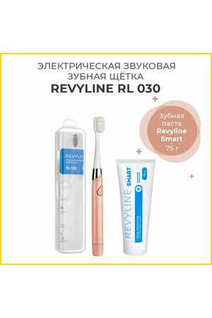 Электрическая звуковая зубная щётка Revyline RL 030 бежевая + Зубная паста Revyline Smart, 75 г.