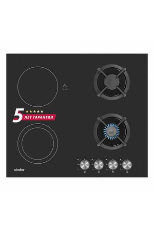 Комбинированная варочная панель Simfer H60N26S516, черный