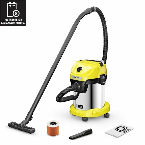 Где купить Аккумуляторный хозяйственный пылесос WD 3-18 S V-17/20 *INT Karcher Karcher 