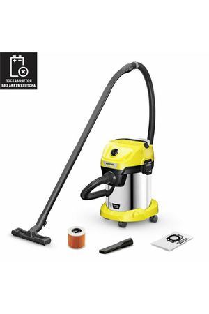 Аккумуляторный хозяйственный пылесос WD 3-18 S V-17/20 *INT Karcher