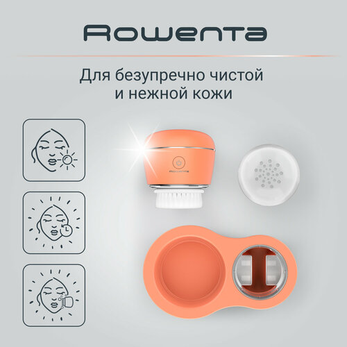 Где купить Rowenta Ультразвуковая щетка для очищения кожи лица My Beauty Routine LV4010, 1 насадка Rowenta 