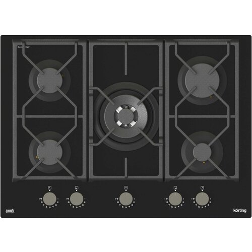 Где купить Газовая варочная панель Korting HGG 7987 CTN FLC, цвет панели черный, цвет рамки черный Korting 