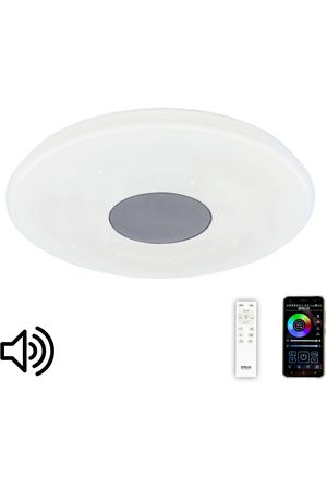 Люстра музыкальная с Bluetooth и пультом Citilux Light & Music хром CL703M50