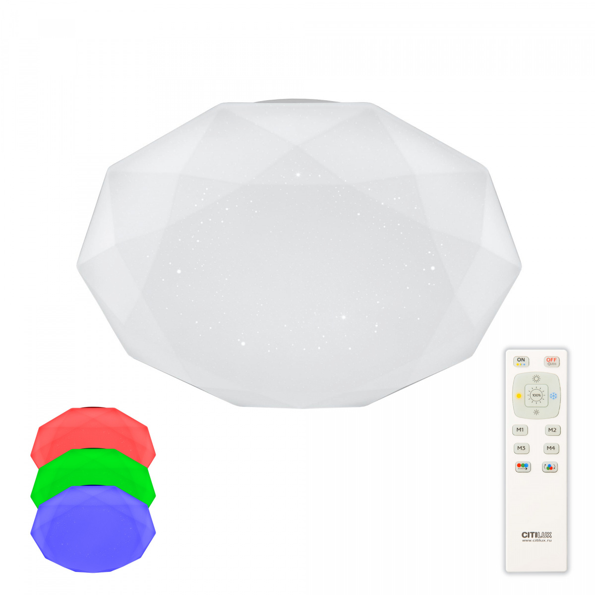 Где купить Светильник потолочный Citilux CL733480G Астрон LED RGB с пультом Citilux 