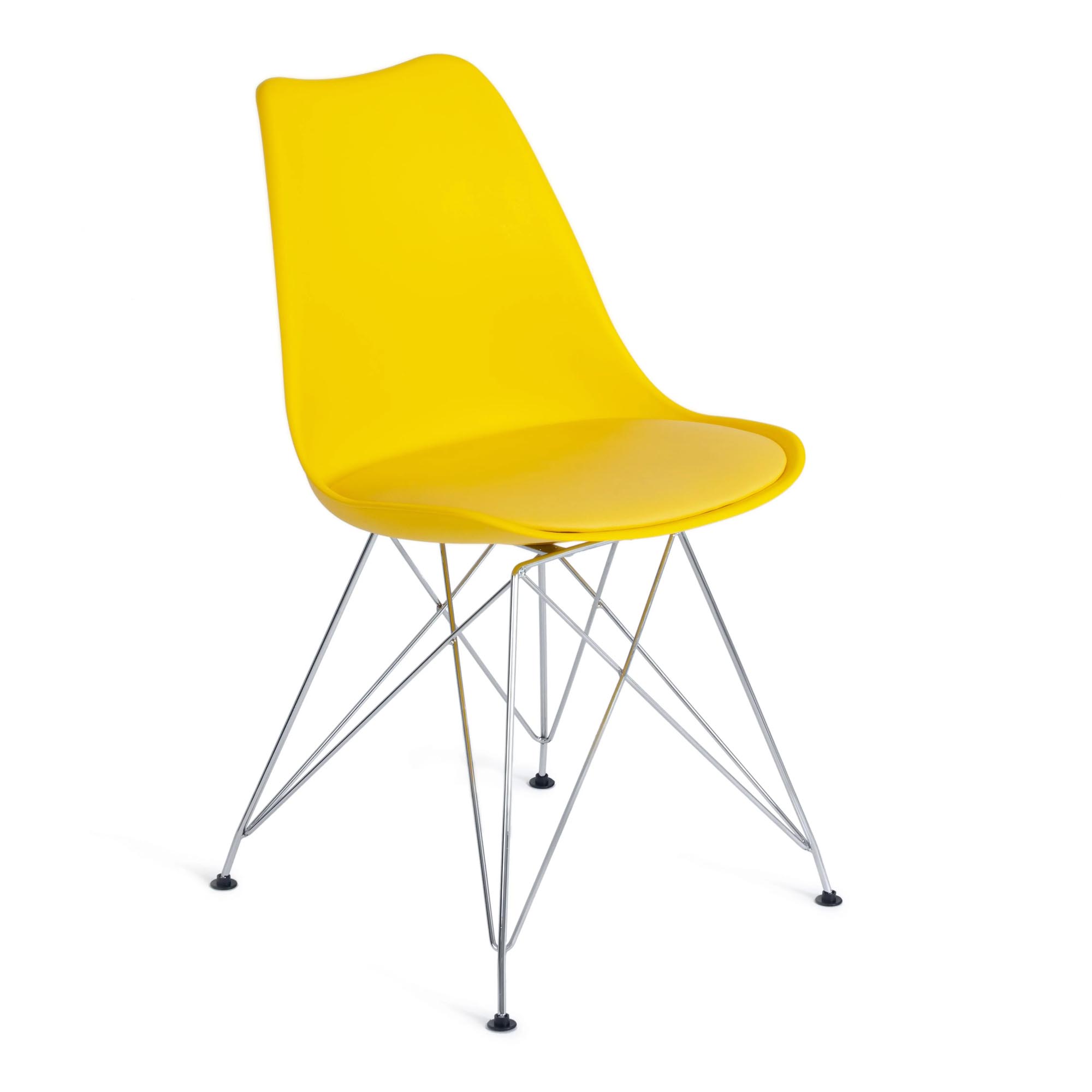 Где купить Стул TC Tulip Iron Chair 54,5x48x83,5 см желтый TC 