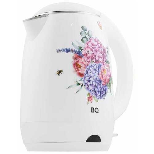 Где купить Чайник электрический BQ KT1702P Белый с цветами / 1.8 л 2200 Вт BQ 