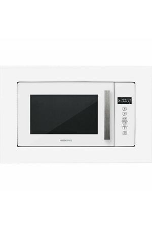 Встраиваемая микроволновая печь HIBERG VM 6502 W, 20 л, кварцевый гриль, белое стекло