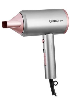 Фен для волос BRAYER BR3022, 1800 Вт, 2 скорости, 2 температурных режима, светло-серый